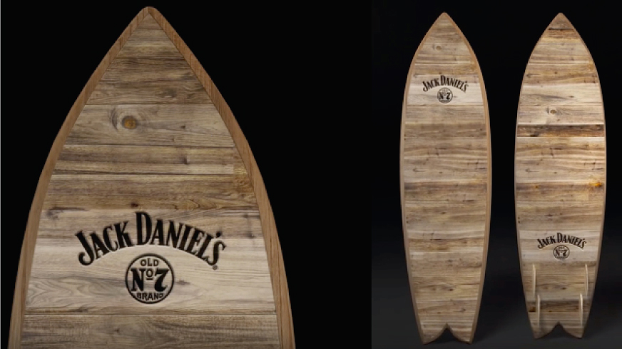 Jack Daniel&rsquo;s convierte sus barriles en tablas de surf