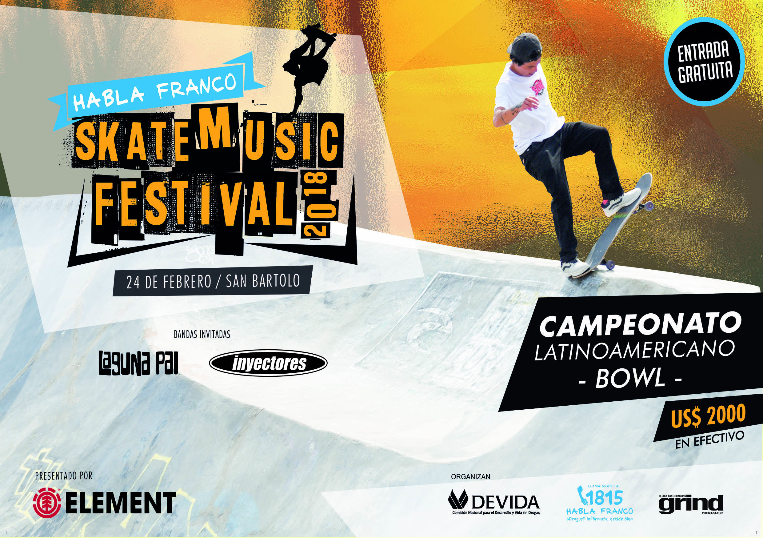 "Habla Franco", festival de skate en San Bartolo
