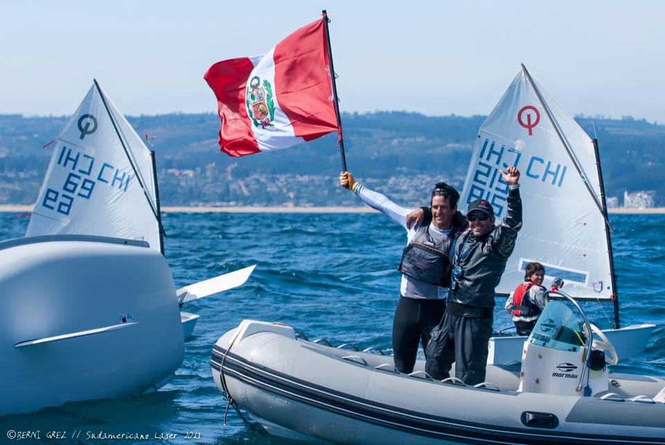 Stefano Peschiera a la final de la Copa del Mundo en vela 