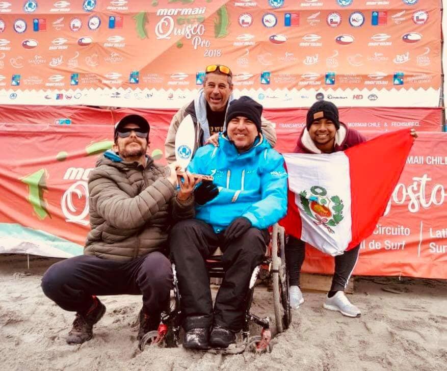 Pancho Arbul&uacute; campe&oacute;n de Surf Adapatado en Chile