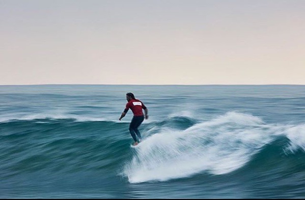 Piccolo Clemente y Mar&iacute;a Fernanda Reyes en el Surf Relik