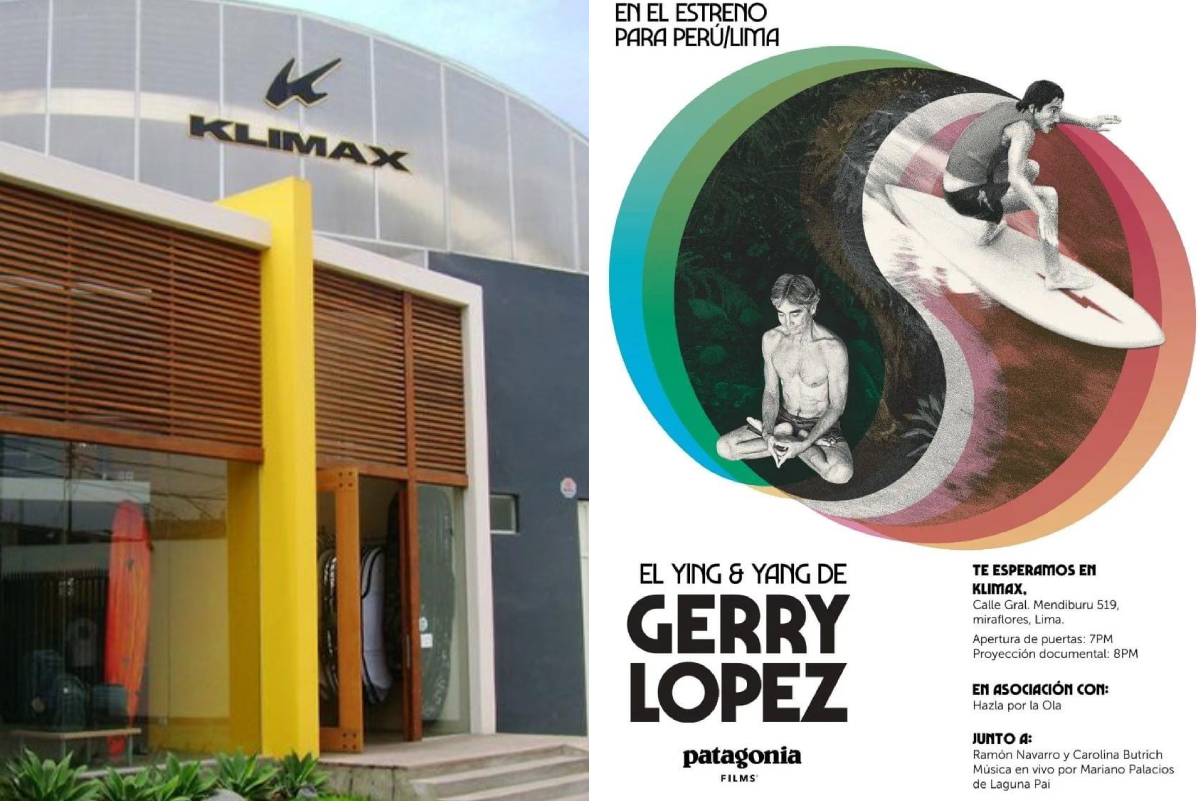 Documental de leyenda Gerry Lopez de estreno mundial en Klimax Surfboards de Miraflores 