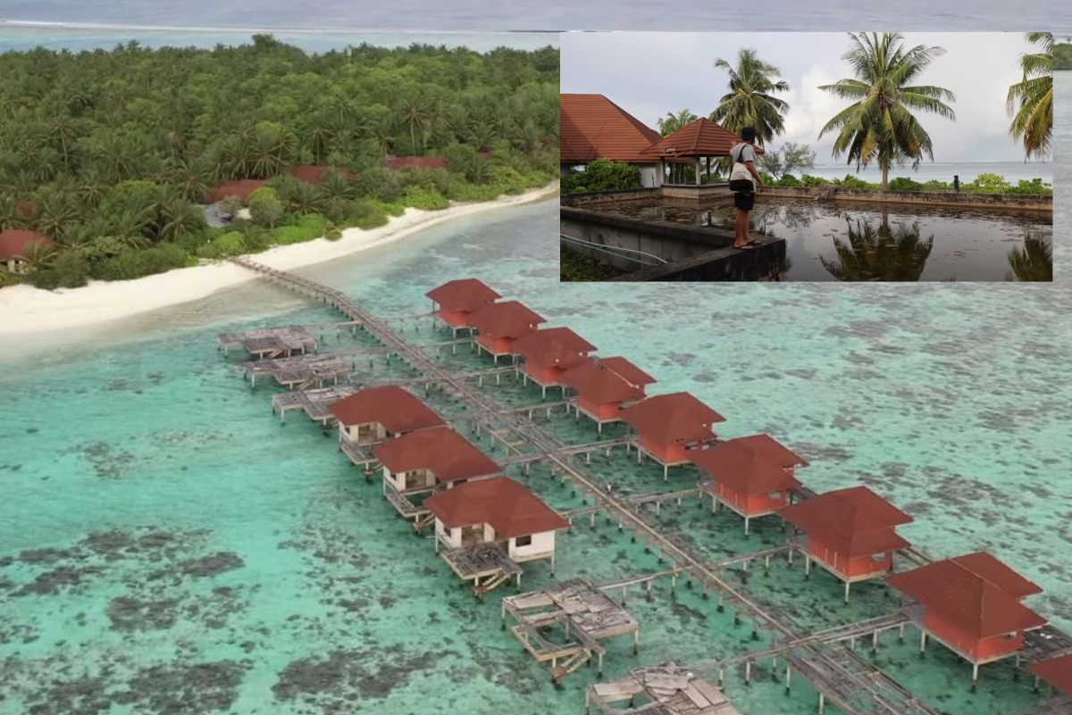 Youtuber se va de surftrip a resort fantasma en Maldivas. 