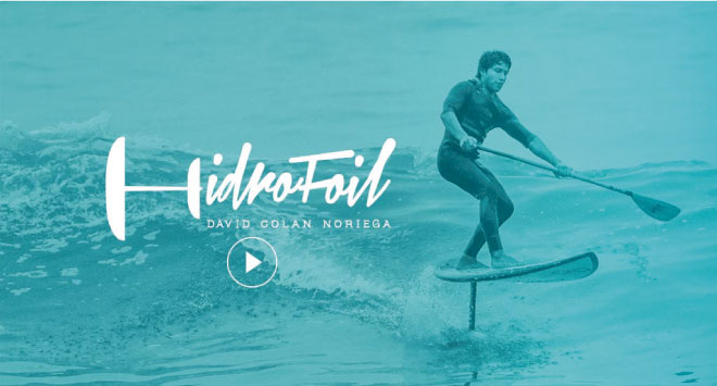 Hydrofoil en las olas de Lima 