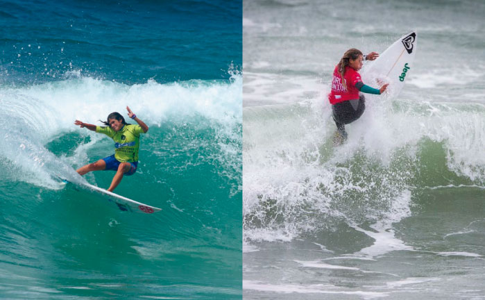Sof&iacute;a Mulanovich y Melanie Giunta en Los Cabos Open of Surf
