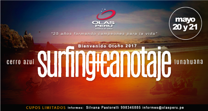 OLASPERU SURFCAMP: Surfing + Canotaje