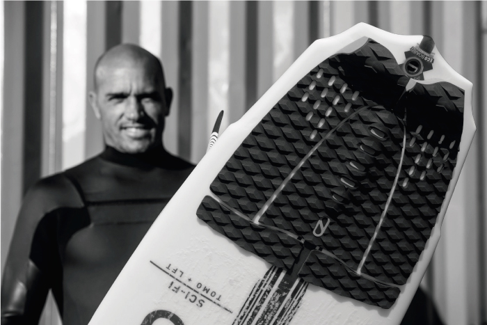 Slater y sus grips fabricado con algas 

