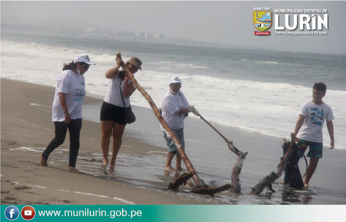 24 toneladas de basura se recolectaron en playa San Pedro de Lurín
