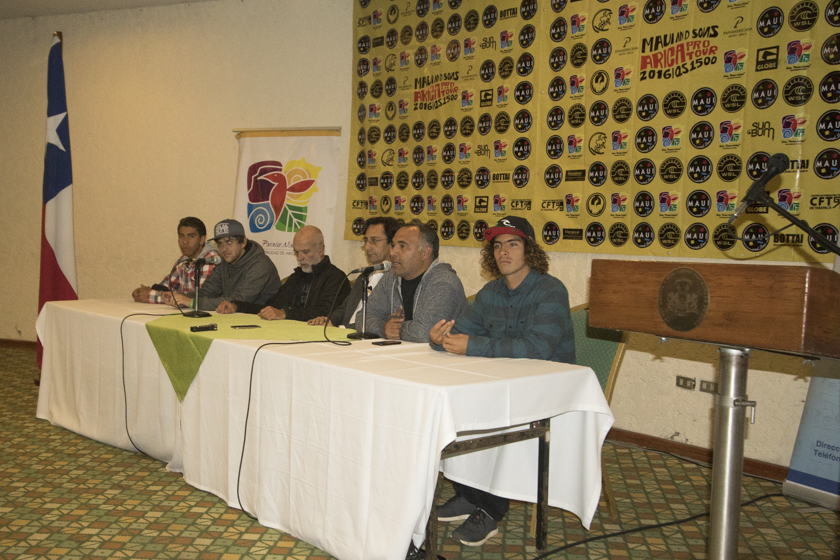 Conferencia de Prensa Maui and Sons Arica Pro 2016