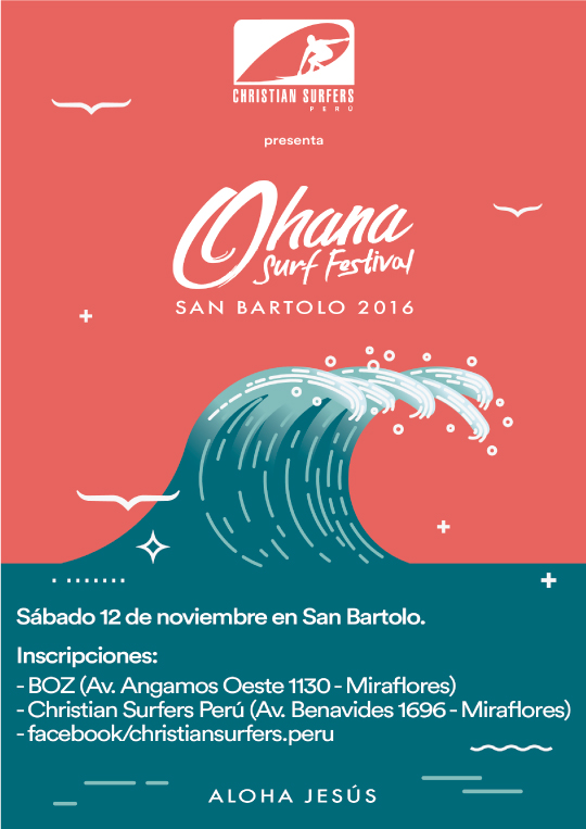 Ohana Surf Festival 2016 se realizar&aacute; en playa San Bartolo
